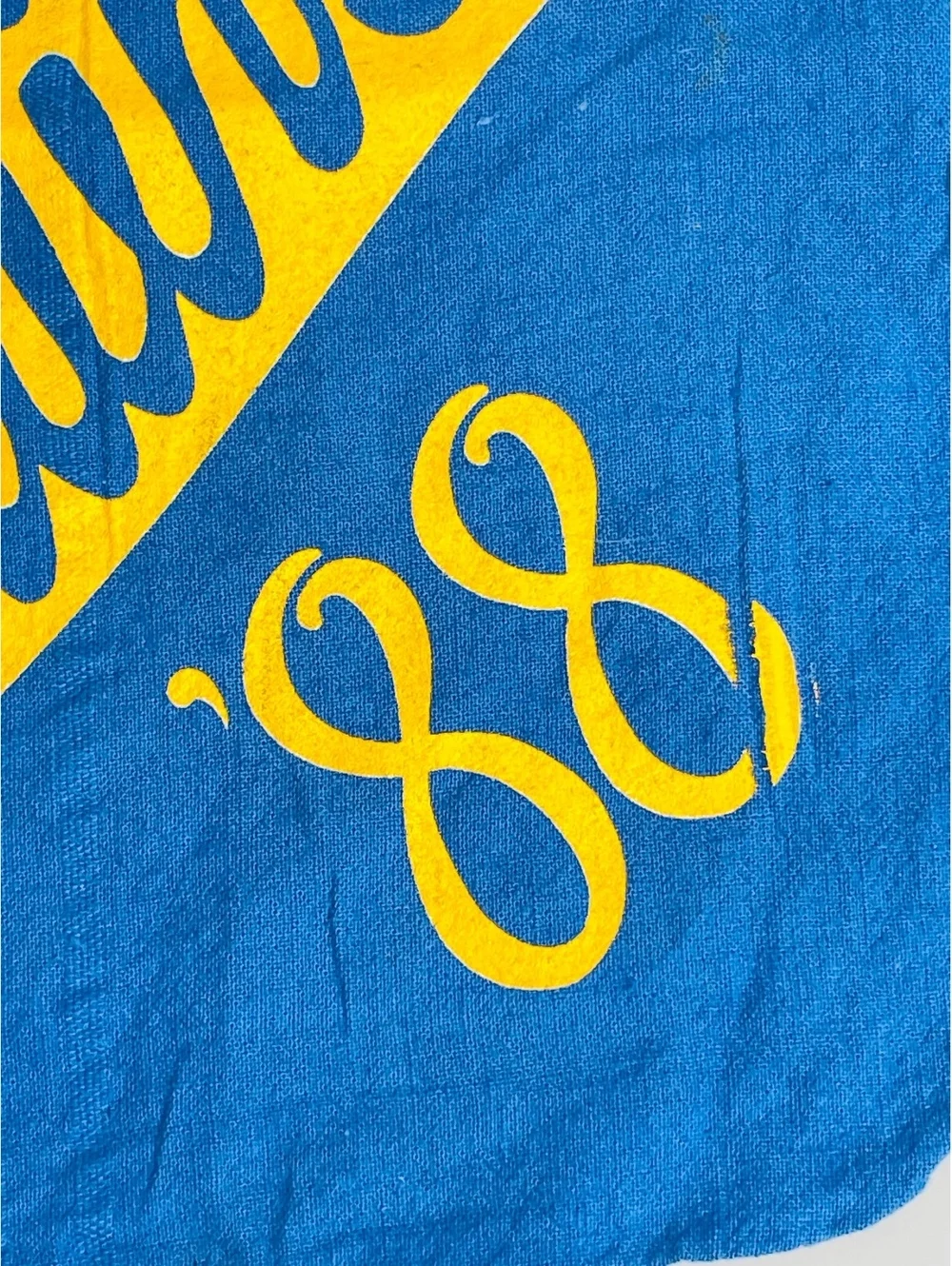 1988 Vintage UCLA Bruins '88 Blue and Yellow Towel